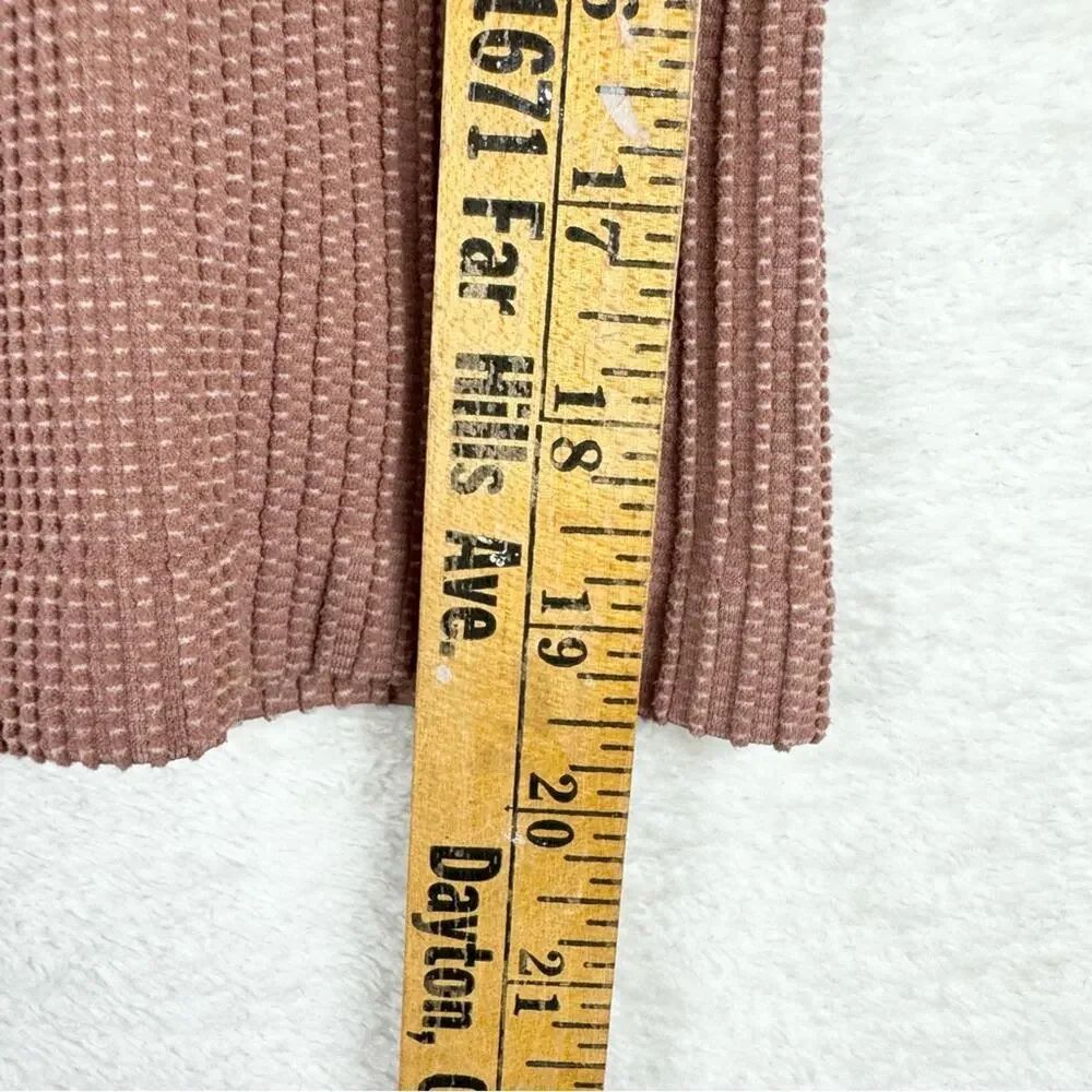 Free People Intimately Clean Slate Seamless Scoop Neck Layering Top Tan Size M/L